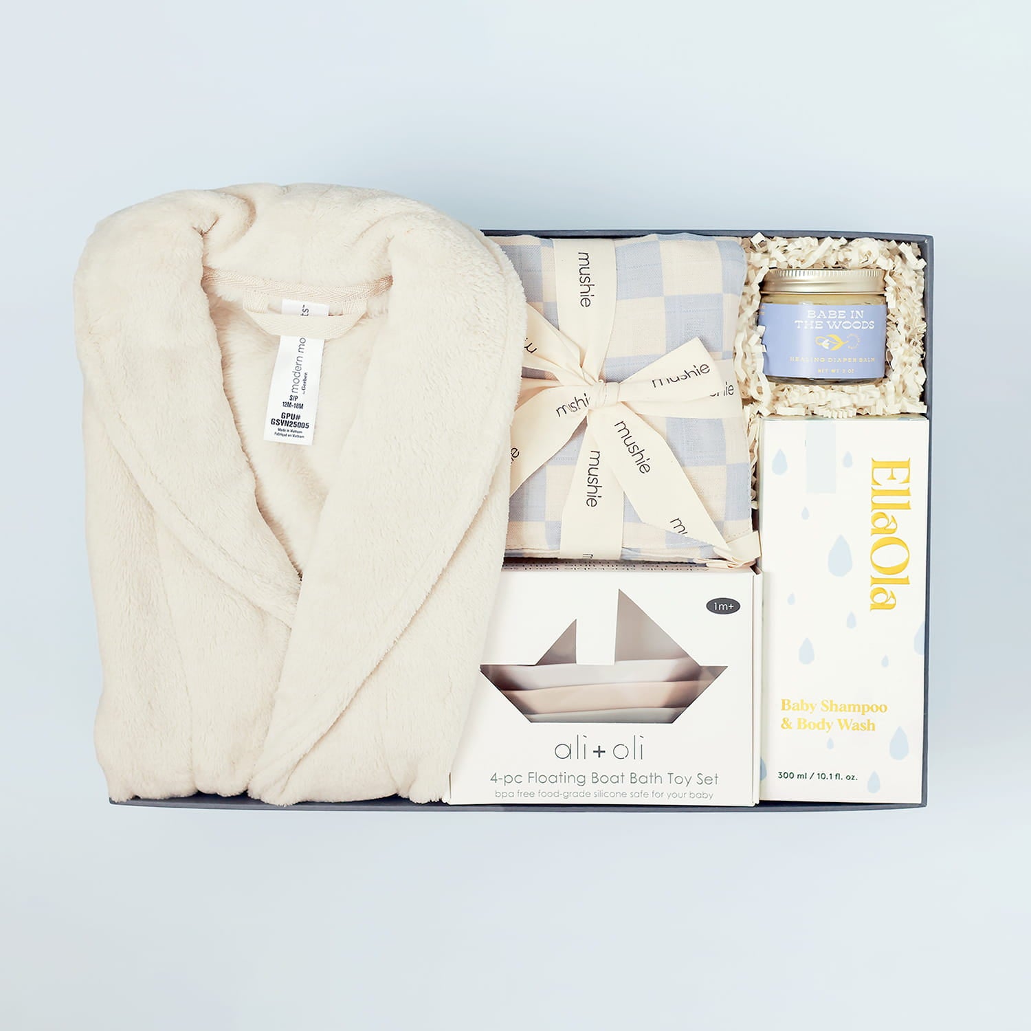 Baby Bath Gift Set with Gentle Newborn Essentials